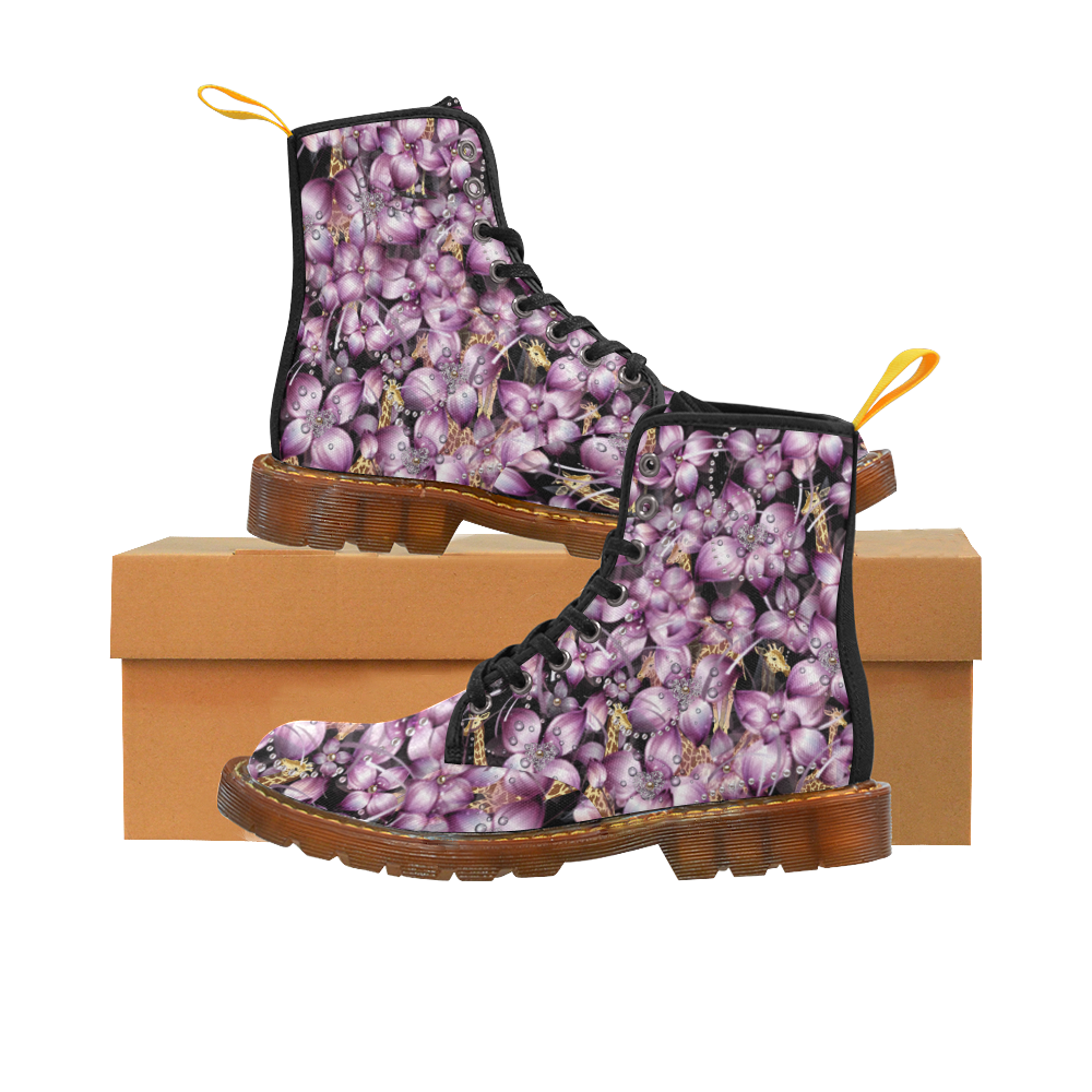 floral is the new black 3 Martin Boots For Women Model 1203H