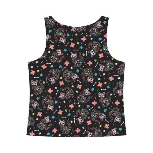 Dia de los Gatos All Over Print Tank Top for Women (Model T43)