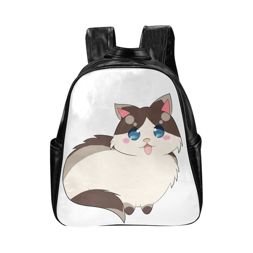 Ragdoll Cat for Life Multi-Pockets Backpack (Model 1636)