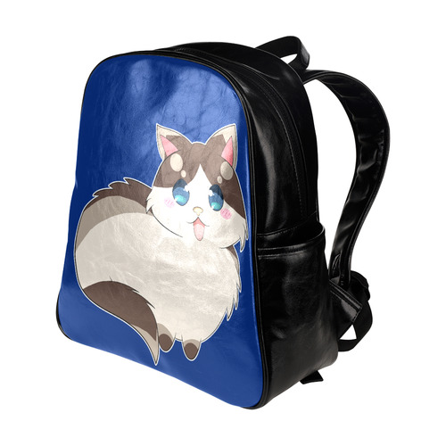 Ragdoll Cat for Life Multi-Pockets Backpack (Model 1636)