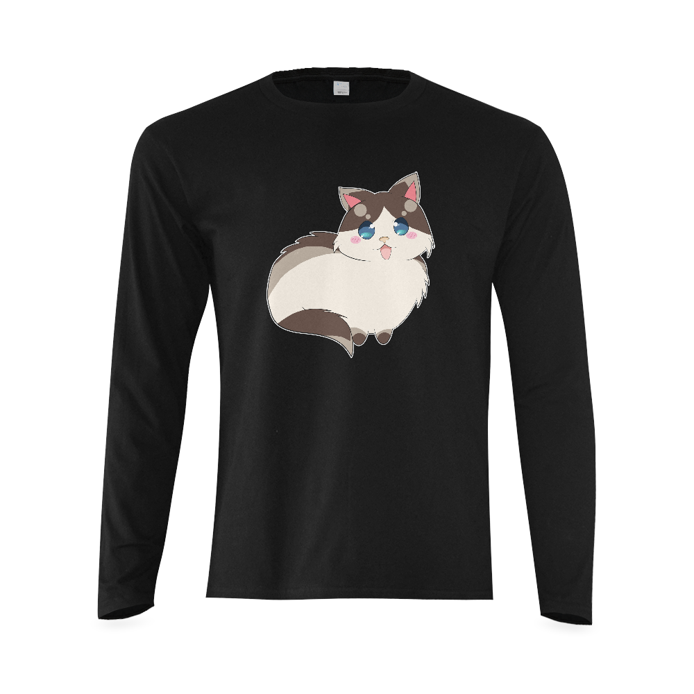 Ragdoll Cat for Life Sunny Men's T-shirt (long-sleeve) (Model T08)