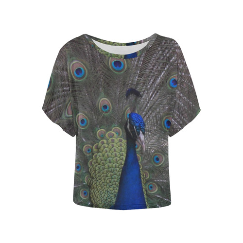 Pfau Women's Batwing-Sleeved Blouse T shirt (Model T44)