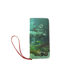 Awesome submarine with orca Women's Clutch Wallet (Model 1637)