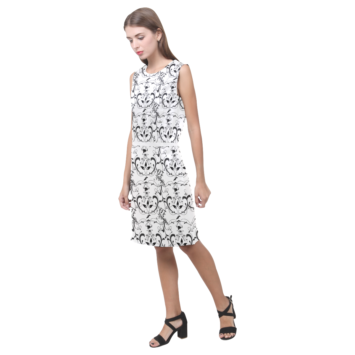 Elegant Dream Eos Women's Sleeveless Dress (Model D01)