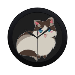 Ragdoll Cat for Life Circular Plastic Wall clock