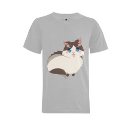 Ragdoll Cat for Life Men's V-Neck T-shirt (USA Size) (Model T10)