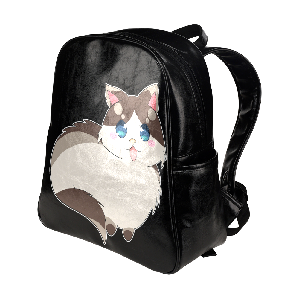 Ragdoll Cat for Life Multi-Pockets Backpack (Model 1636)