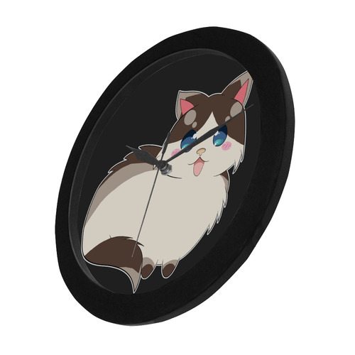 Ragdoll Cat for Life Circular Plastic Wall clock