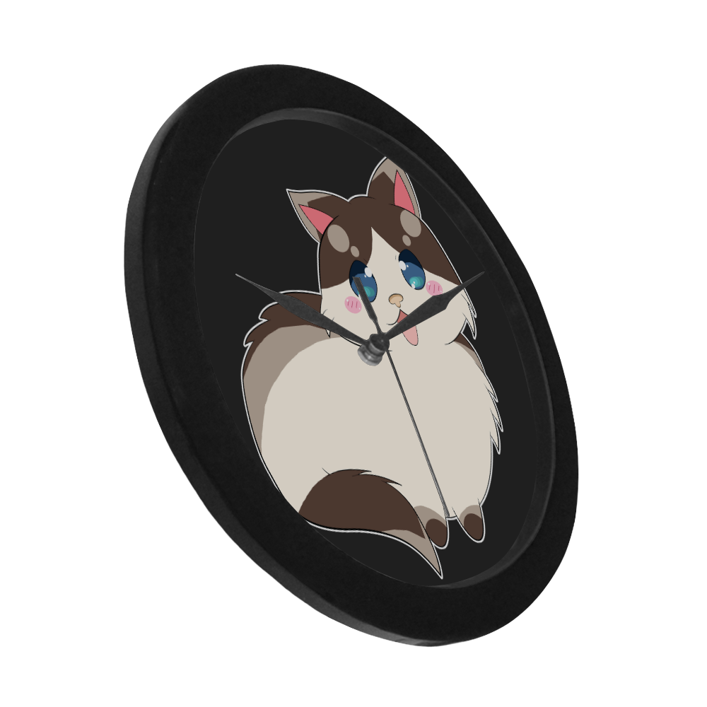 Ragdoll Cat for Life Circular Plastic Wall clock