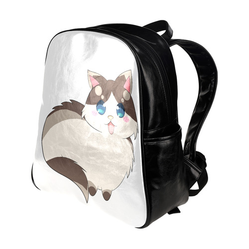 Ragdoll Cat for Life Multi-Pockets Backpack (Model 1636)