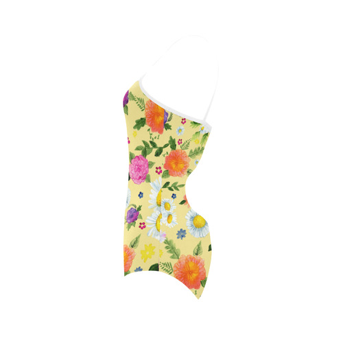 Daisy - Flowers Strap Swimsuit ( Model S05)