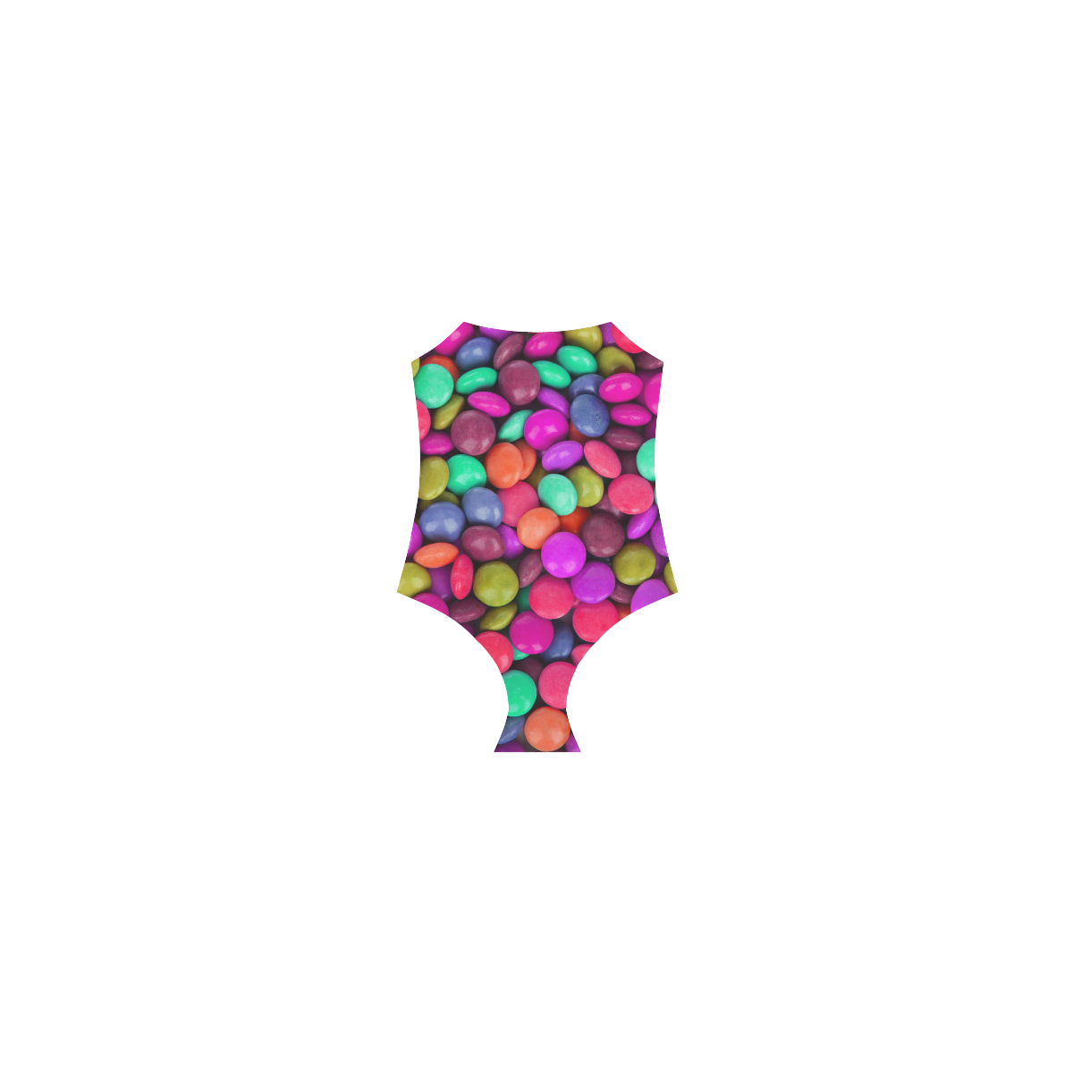candy buttons Strap Swimsuit ( Model S05)