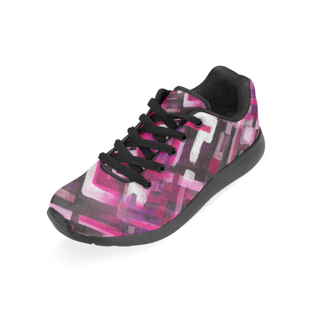 Painted Pink Punk Women’s Running Shoes (Model 020)