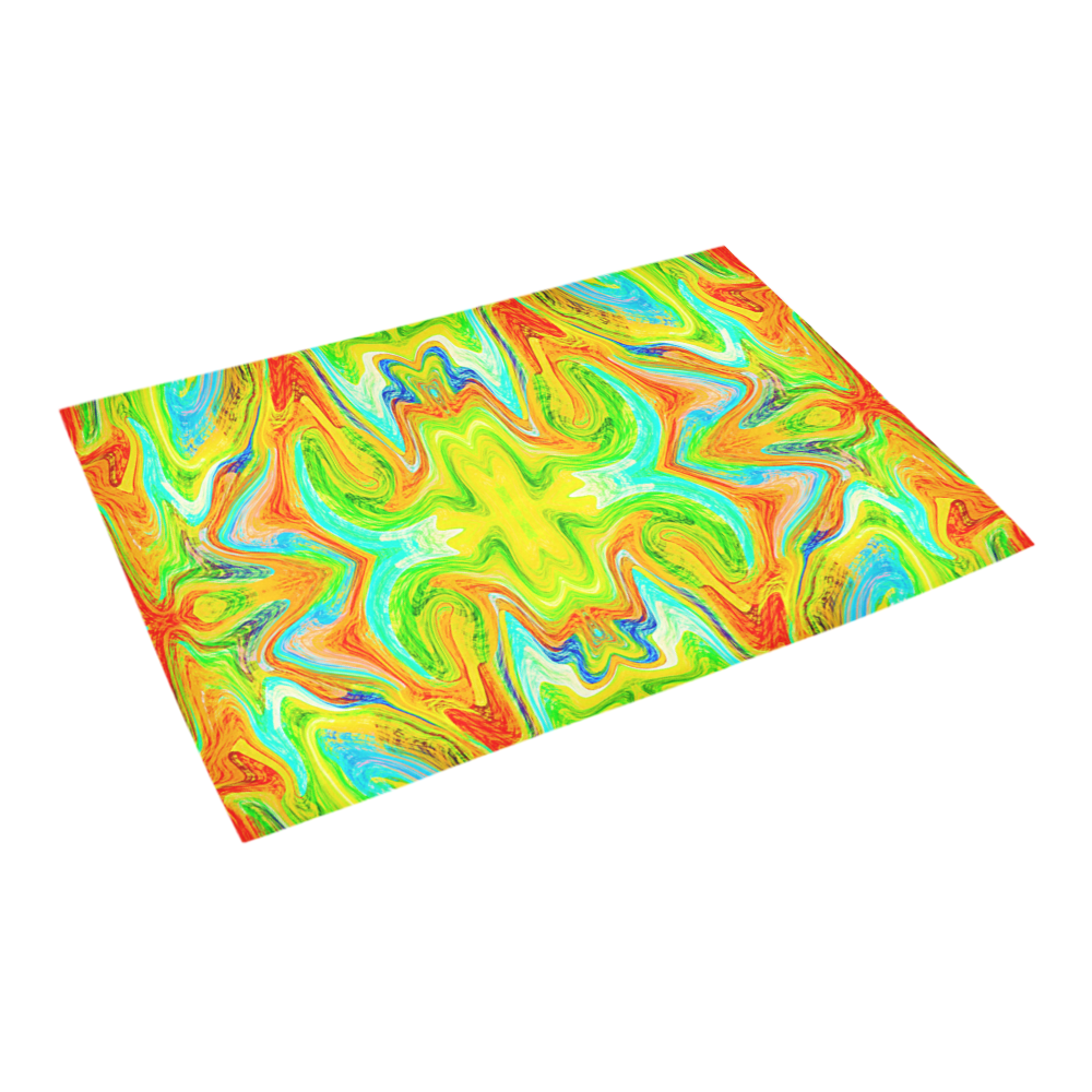 Multicolor Abtract Figure Azalea Doormat 24" x 16" (Sponge Material)
