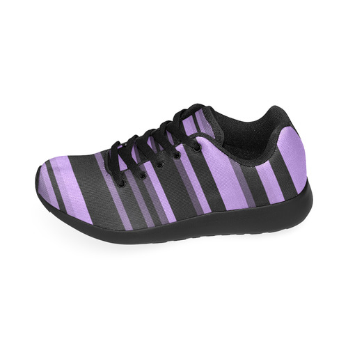 Lavender Stripes Women’s Running Shoes (Model 020)