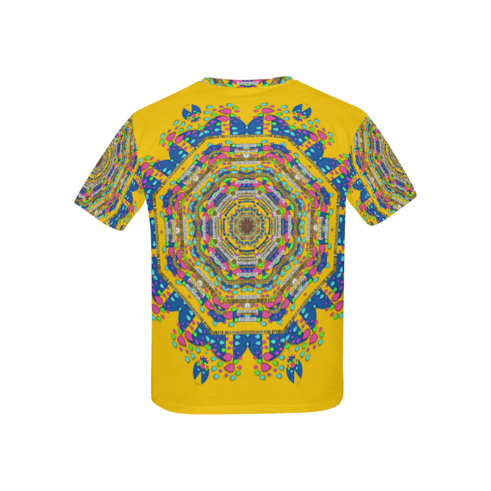 Happy fantasy earth mandala Kids' All Over Print T-shirt (USA Size) (Model T40)