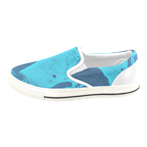 ZONE BLUE Women's Slip-on Canvas Shoes/Large Size (Model 019)