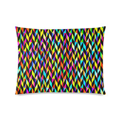 Neon Rainbow Polygon Custom Picture Pillow Case 20"x26" (one side)