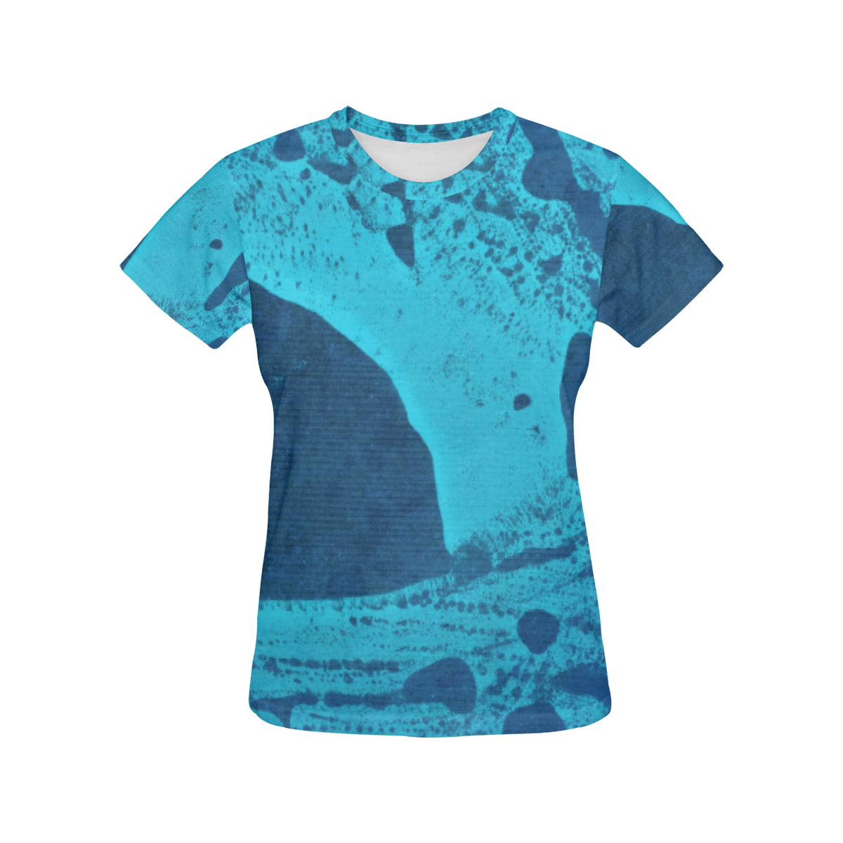 ZONE BLUE All Over Print T-Shirt for Women (USA Size) (Model T40)