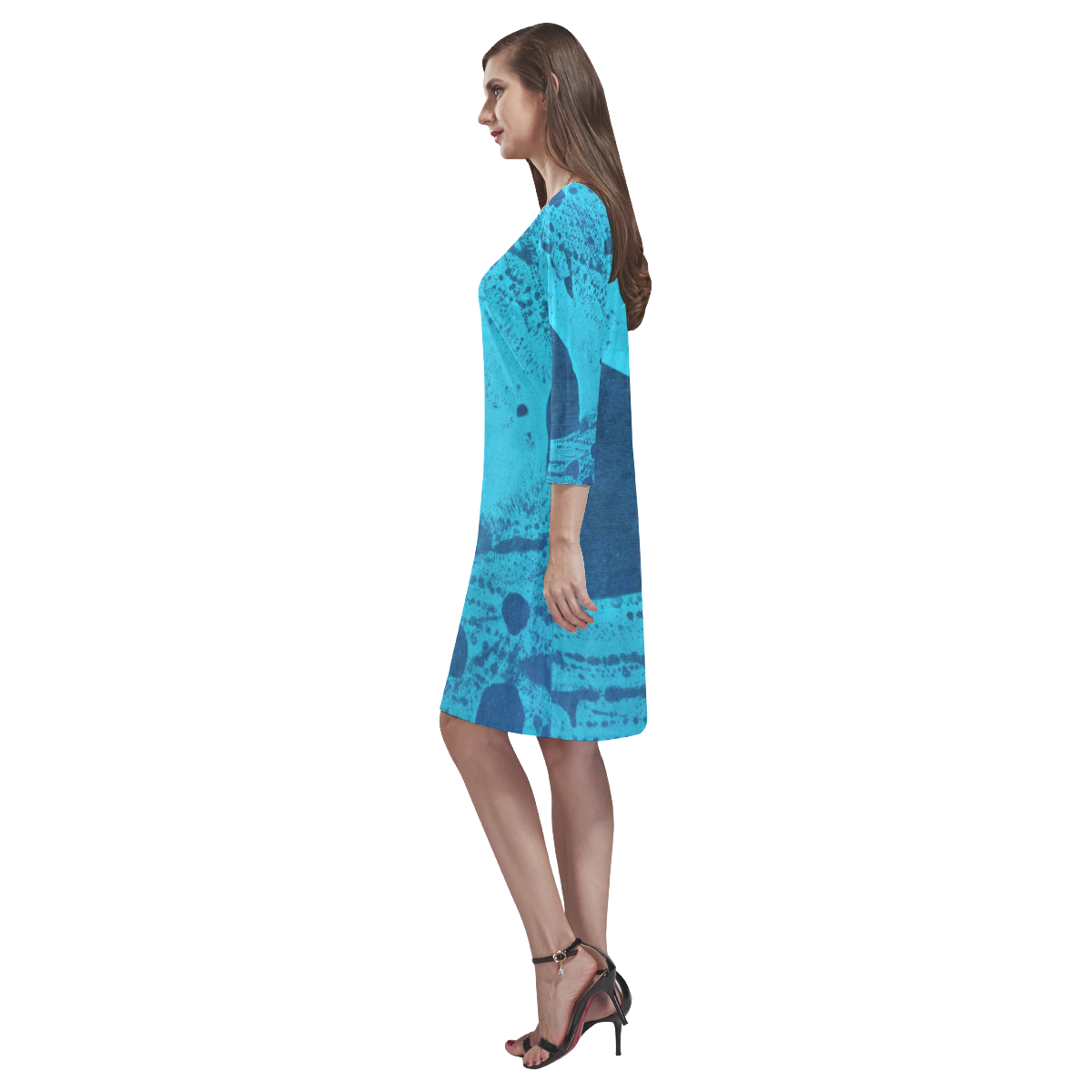 ZONE BLUE Rhea Loose Round Neck Dress(Model D22)