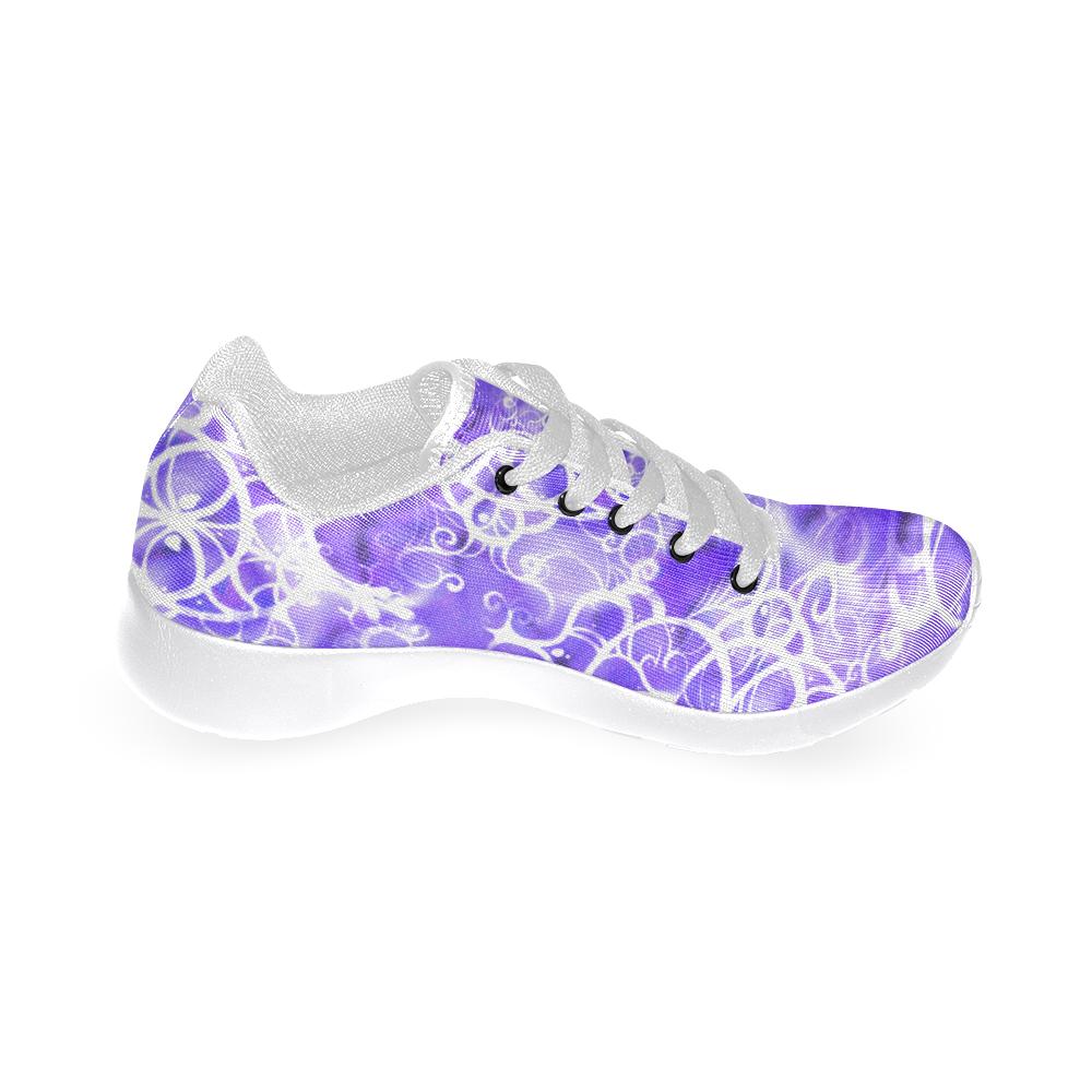 Lavender Curls Women’s Running Shoes (Model 020)
