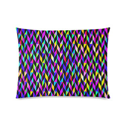 Purple Blue Rainbow Polygon Custom Picture Pillow Case 20"x26" (one side)