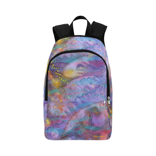 Brian Eno Music. Painted while listening to Brian Eno's music. Fabric Backpack for Adult (Model 1659)