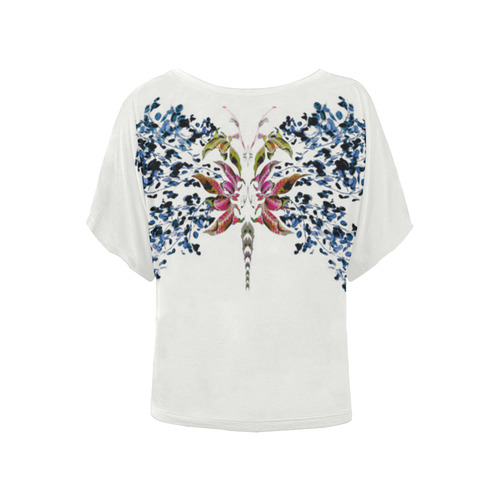 butterfly4d Women's Batwing-Sleeved Blouse T shirt (Model T44)