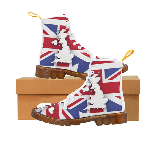 GREAT BRITAIN MAP 2 Martin Boots For Women Model 1203H