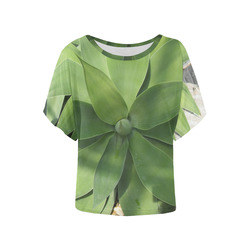 Blat Katus Women's Batwing-Sleeved Blouse T shirt (Model T44)