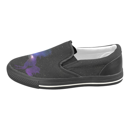 unicorn Slip-on Canvas Shoes for Kid (Model 019)