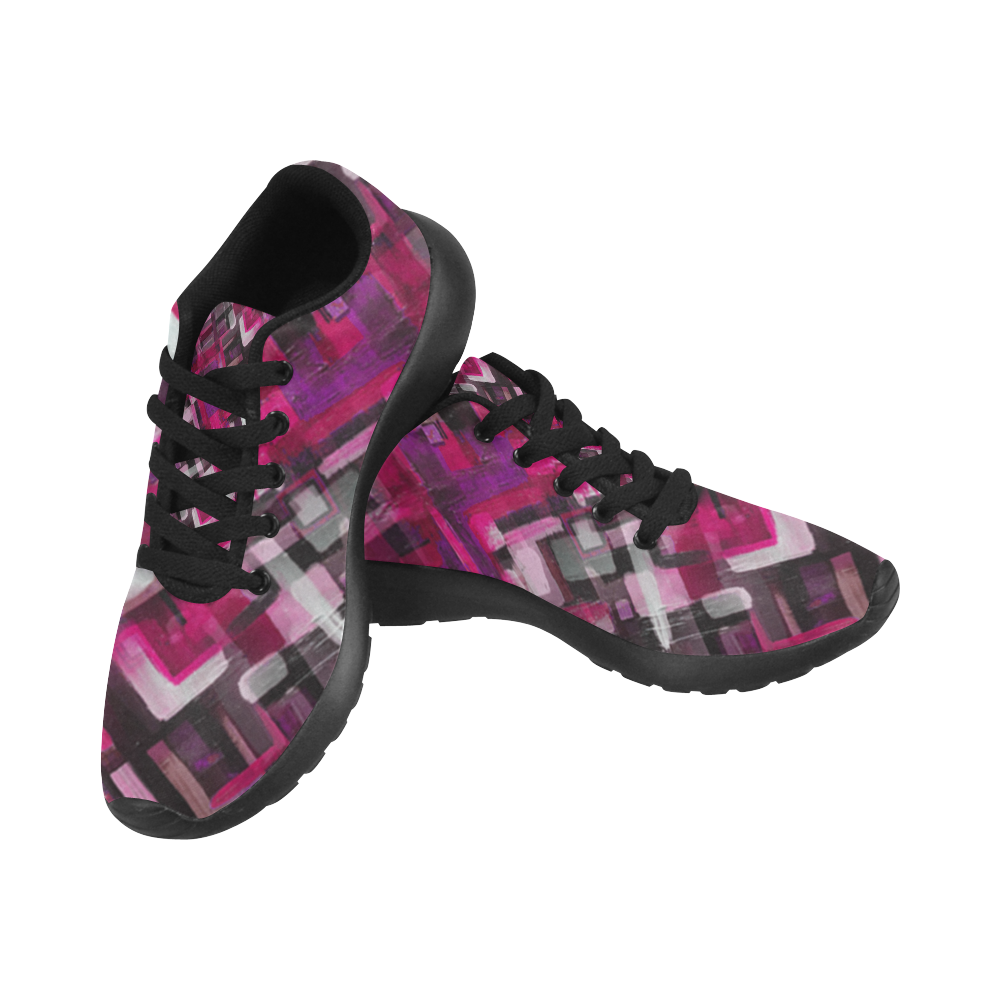 Painted Pink Punk Women’s Running Shoes (Model 020)