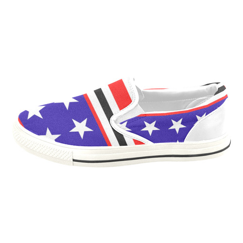 STARS STARS AND MORE STARS Women's Slip-on Canvas Shoes/Large Size (Model 019)