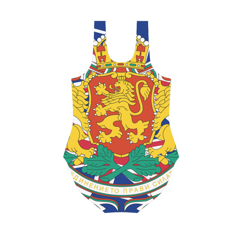 Coat of arms of Bulgaria Vest One Piece Swimsuit (Model S04)