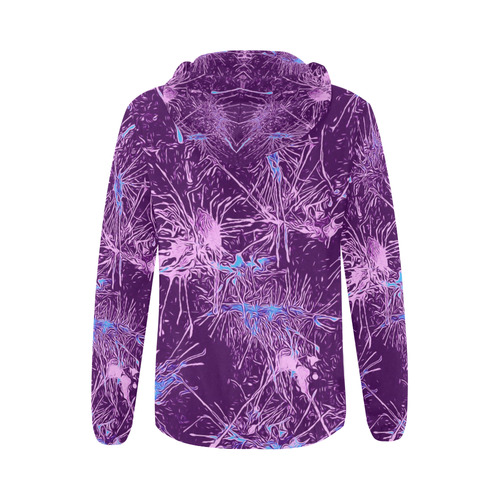 color fun 03C by FeelGood All Over Print Full Zip Hoodie for Women (Model H14)