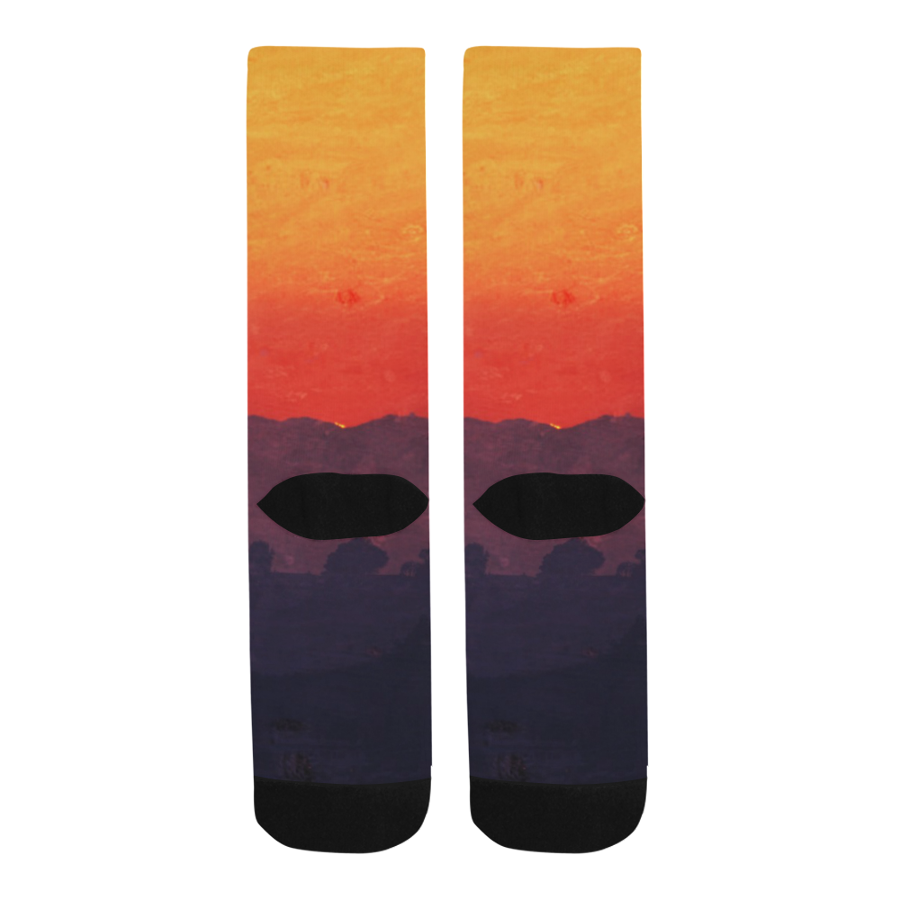 Five Shades of Sunset Trouser Socks