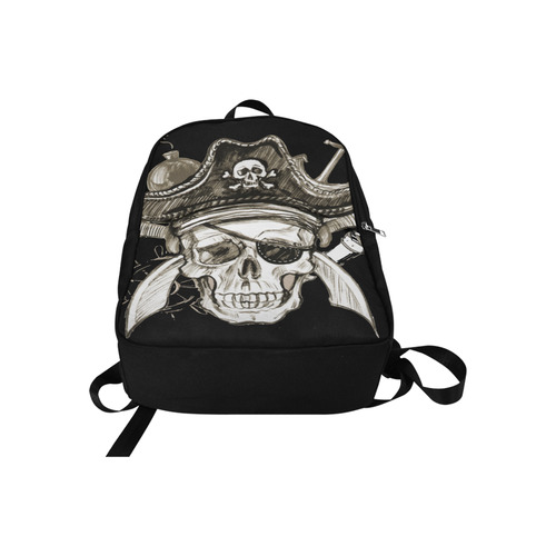 Pirate Skull Bomb Anchor Knives Fabric Backpack for Adult (Model 1659)