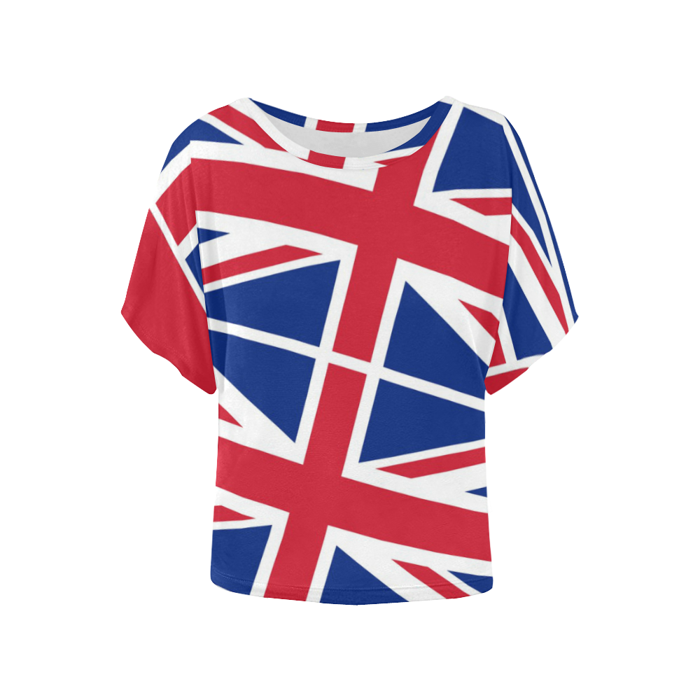 UK Women's Batwing-Sleeved Blouse T shirt (Model T44)