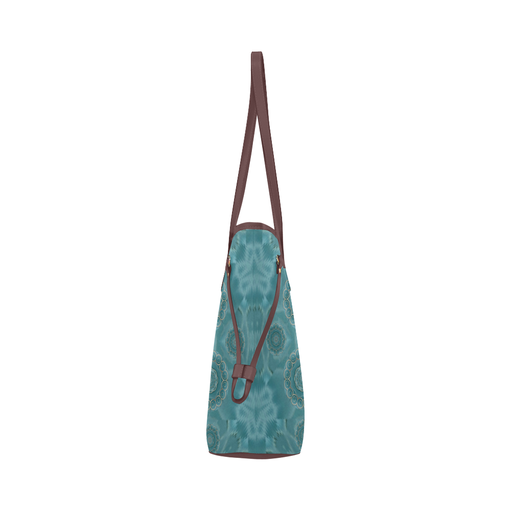 Wood and stars in the blue pop art Clover Canvas Tote Bag (Model 1661)