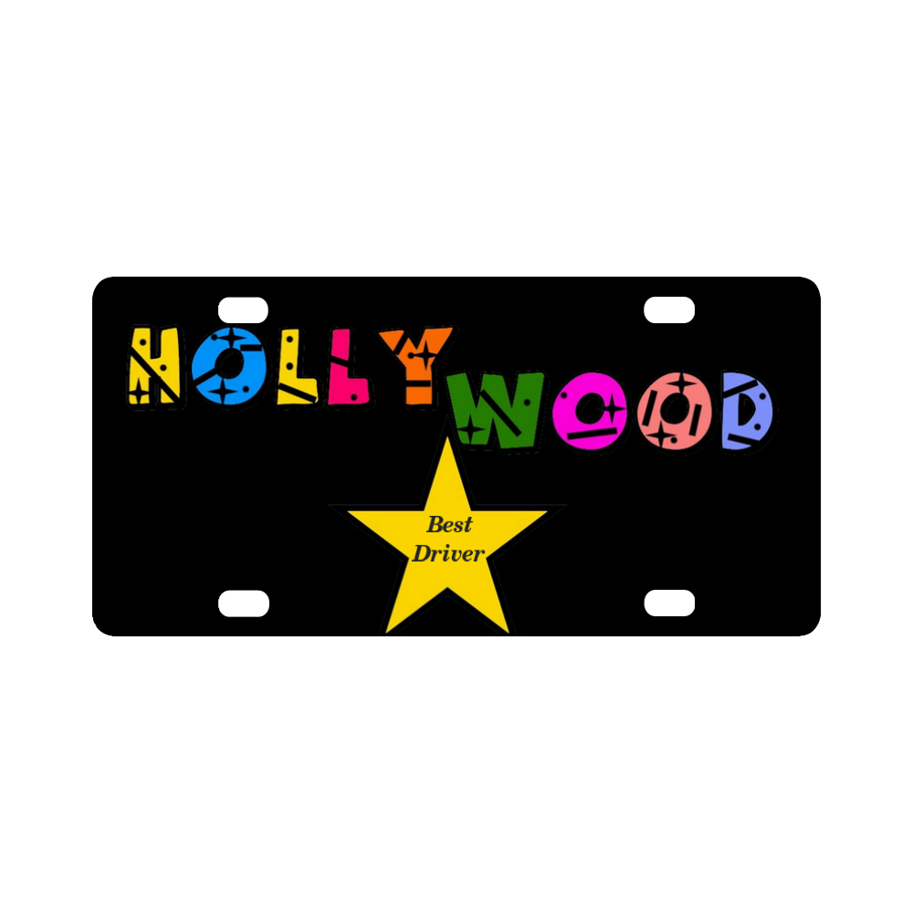 Hollywood Best Driver by Popart Lover Classic License Plate
