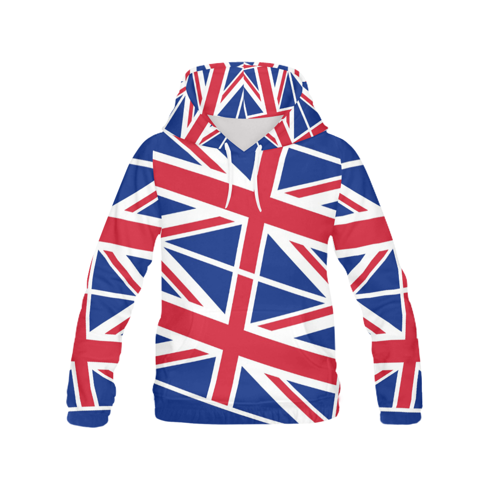 UK All Over Print Hoodie for Women (USA Size) (Model H13)
