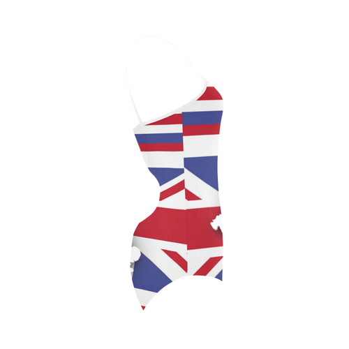 GREAT BRITAIN MAP 2 Strap Swimsuit ( Model S05)
