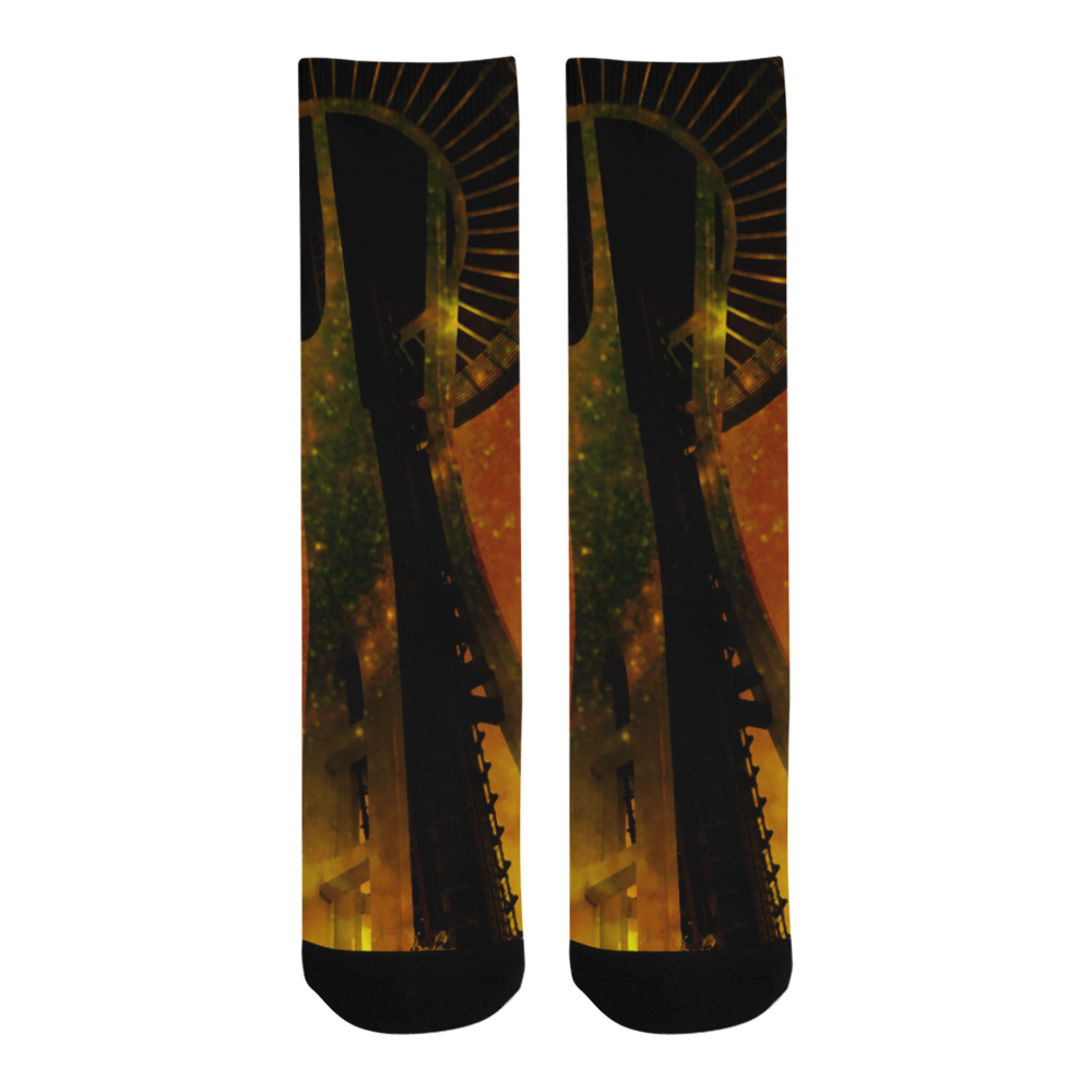 Seattle Space Needle Trouser Socks