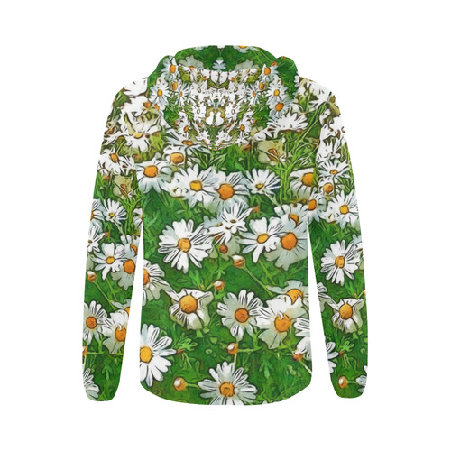 Floral ArtStudio 36A by JamColors All Over Print Full Zip Hoodie for Women (Model H14)