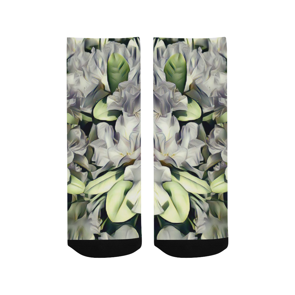 Elegant Flowers A by JamColors Quarter Socks