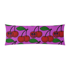 cherry n bow Custom Zippered Pillow Case 21"x60"(Two Sides)