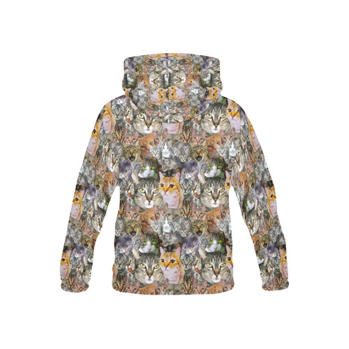 Cat pattern All Over Print Hoodie for Kid (USA Size) (Model H13)