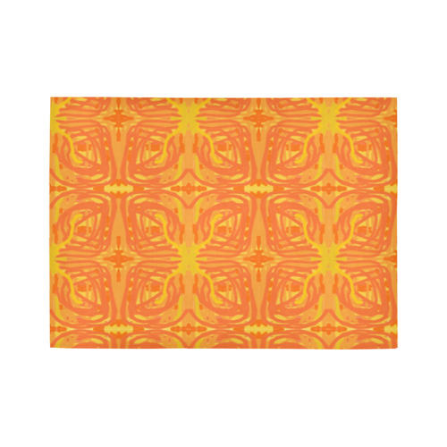 Orange and Yellow Tribal Area Rug7'x5'