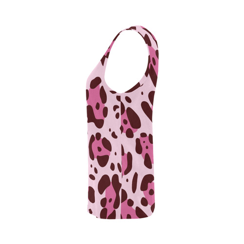 ART CAMOUFLAGE PINK All Over Print Tank Top for Women (Model T43)