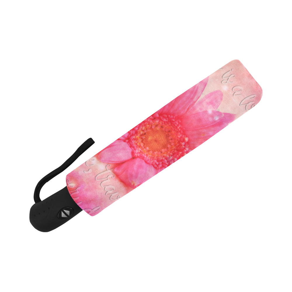 Pink Love Auto-Foldable Umbrella (Model U04)